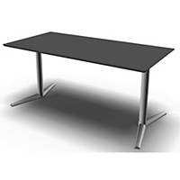 Hæve-sænke-bord Switch, 160 x 80 cm, antracit/krom