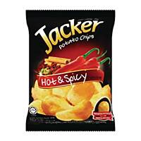Jacker Potato Chips Hot & Spicy 60g - Pack of 12