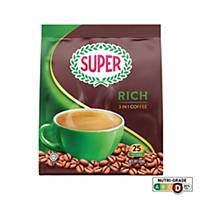 Super Coffee 3 in 1 Rich 18g - Pack of 25