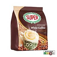 Super White Coffee 3 in 1 Regular 35g - Pack of 15