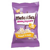 Metcalfe s Skinny Sweet And Salt Pop Corn - Pack of 24