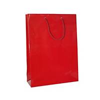 Darčeková papierová taška HANKA, 24 x 9 x 35 cm, červená