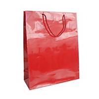 Dárková papírová taška HANKA, 32 x13 x 42 cm, červená