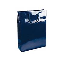 Dárková papírová taška NATALY, 24 x 9 x 35 cm, modrá