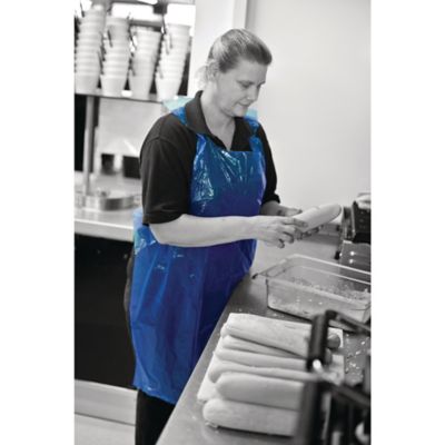 Flat Pack Aprons Blue - Box of 100