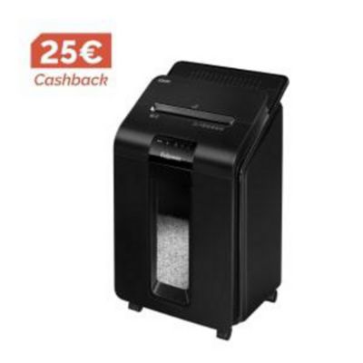 Destructeur Fellowes AutoMax 100M, micro rognures, 100 feuilles, 1 utilisateur