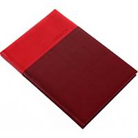 Lux heti határidőnapló B5 - piros, 16,5 x 24 cm, 144 oldal