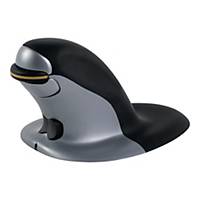 Fellowes Vertical Wireless Mouse - Penguin Ambidextrous Vertical Mouse - Medium