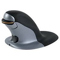 Fellowes Vertical Wireless Mouse - Penguin Ambidextrous Vertical Mouse - Large
