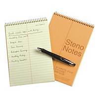 National Steno Notebook Yellow 6 inch x 9 inch - 80 Sheets