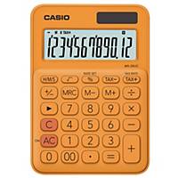 CASIO เครื่องคิดเลขชนิดตั้งโต๊ะ MS-20UC 12 หลัก สีส้ม
