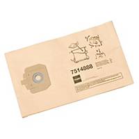 Papiersack Doppelfilter Taski, Packung à 10 Stück, 24x5cm
