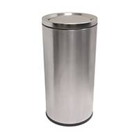 Stainless Steel Flip Waste Bin 50L Silver