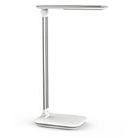 LED table lamp Maul Jazzy, with USB port, dimmable, white