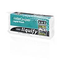 Wepa Liquify toiletpapier, 2-laags, 250 vellen per rol, per 8 rollen