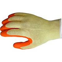 Ultimate E-Grip Gloves - Yellow & Orange, Size 8