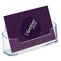 Expositor para cartões de visita Deflecto - 1 compartimento - transparente