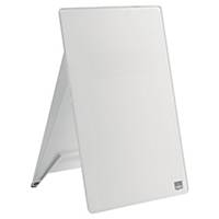 Nobo Glass Desktop Whiteboard Easel White