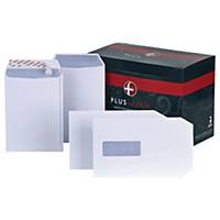 Plus Fabric Pocket Envelope C5 White - Box of 250