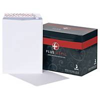 Plus Fabric Pocket Envelope C4 White - Box Of 125