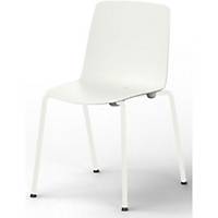 Chair EOL Gelati, without armrests, white, set of 4 pieces