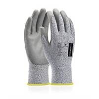 Ardon® Julius Cut Protection Gloves, Size 8, Grey, 12 Pairs