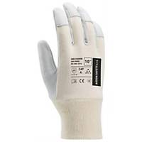 Ardon® Mechanik Combinated Gloves, Size 8, Grey, 12 Pairs