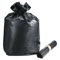 Sac poubelle pour déchets lourds - 160 L - 55 microns - noir - 100 sacs