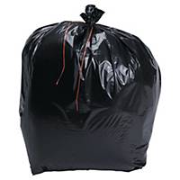 Sac poubelle pour déchets lourds NF - 130 L - 64 microns - noir - 100 sacs