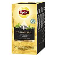 Lipton Exclusive Selection Yellow Label thee, doos van 25 theezakjes