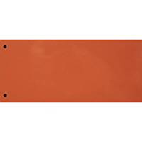 Fiche séparatrice Biella 105x240mm, carton 19 g/m2, orange, 100 unités