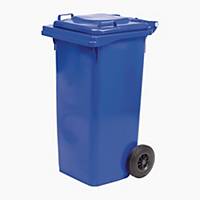 Bidone per rifiuti con ruote Quadro ICS 240 L blu