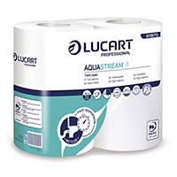 Carta igienica in rotoli maxi Lucart Aquastream4 2 veli  - conf. 4