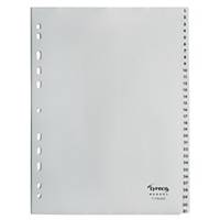 Lyreco Register Budget 1-31, A4, aus Kunststoff, 31 Blatt, grau