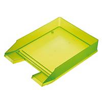 Briefkorb Helit H2362652, A4, grün transluzent, Packung à 5 Stück