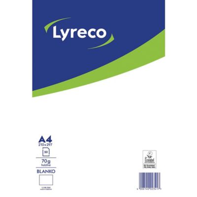 Lyreco Briefblock, A4, blanko, 70g, ungelocht, 50 Blatt