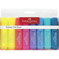 Faber-Castell Pastel Textmarker-Set, Farbenmix, 8 Stk/Pack