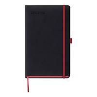 BLACKCOLOR DIARY 1D/P A5 BLK/RED