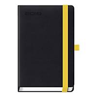 LANYBOOK DIARY 1D/P A5 BLACK/YELLOW