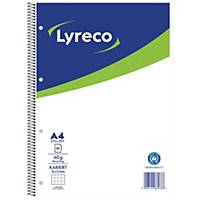 LYRECO NOTEBOOK SPIRAL 80S A4 5X5 RECY