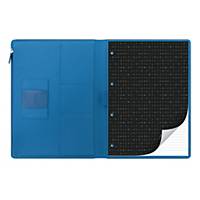 Cartella portablocco Filofax A4 similpelle blu