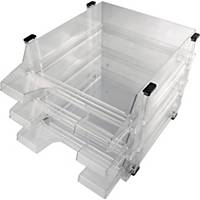 BX3 HELIT H61013 LETTER TRAY SET CLEAR