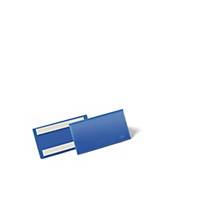 Tasca per identificazione adesiva Durable 150x67 mm blu