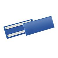 Tasca per identificazione adesiva Durable 210x74 mm blu