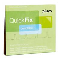 Recharge pansements QuickFix, détectables, paquet de 45