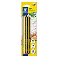 Staedtler® Noris 120-S BK4D pack potloden, per 4 potloden van diverse hardheid