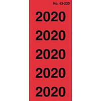 Avery Zweckform Jahressignal 43-2020, Jahr: 2020, rot, 100 Stück