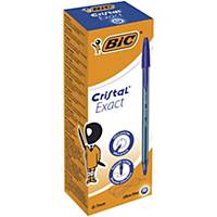 BIC Cristal Exact Ball Point Pen Medium Blue - Pack Of 20