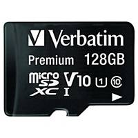 Verbatim microSDXC prémium minőségű memóriakártya adapterrel, 128 GB