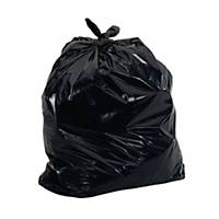 Plastic Litter Bag 24 inch x 36 inch Black 60 micron - Pack of 100